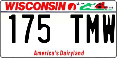 WI license plate 175TMW