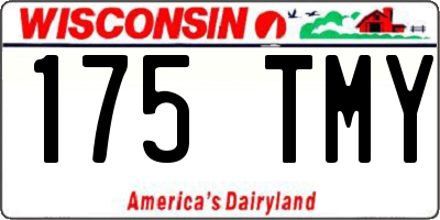 WI license plate 175TMY