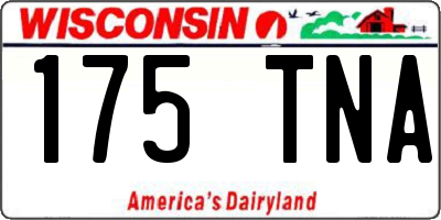 WI license plate 175TNA