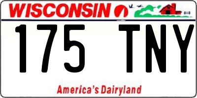 WI license plate 175TNY