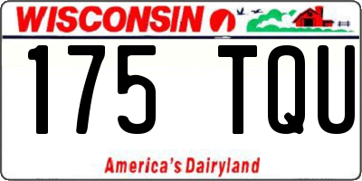 WI license plate 175TQU