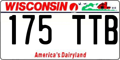 WI license plate 175TTB