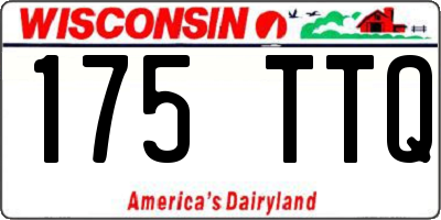 WI license plate 175TTQ