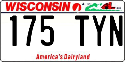 WI license plate 175TYN