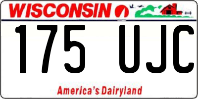 WI license plate 175UJC