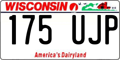 WI license plate 175UJP