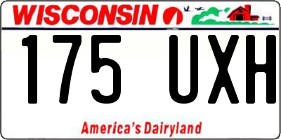 WI license plate 175UXH