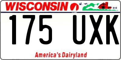 WI license plate 175UXK