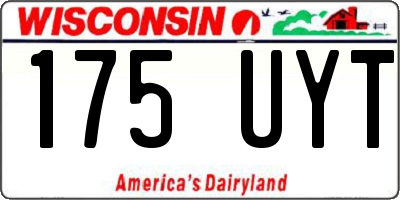 WI license plate 175UYT