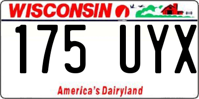 WI license plate 175UYX