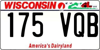 WI license plate 175VQB