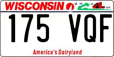 WI license plate 175VQF