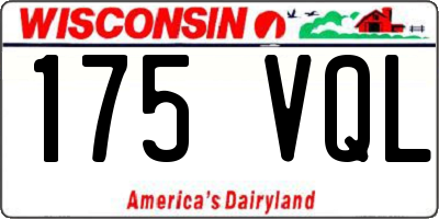 WI license plate 175VQL