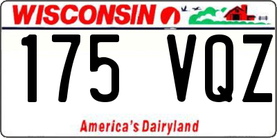 WI license plate 175VQZ