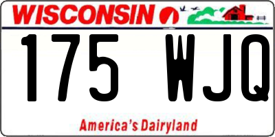 WI license plate 175WJQ