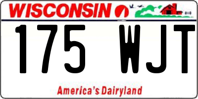WI license plate 175WJT