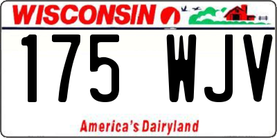 WI license plate 175WJV