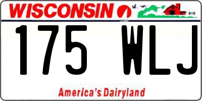 WI license plate 175WLJ