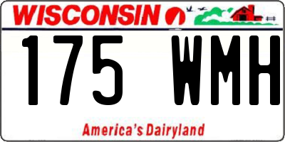 WI license plate 175WMH