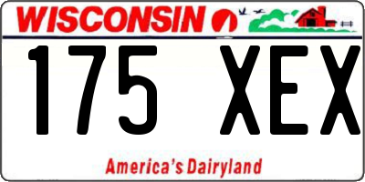 WI license plate 175XEX