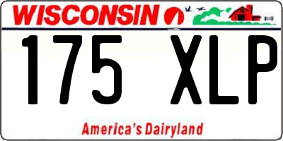 WI license plate 175XLP
