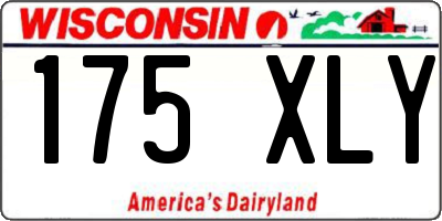 WI license plate 175XLY