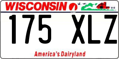 WI license plate 175XLZ