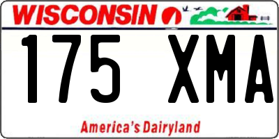 WI license plate 175XMA