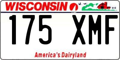 WI license plate 175XMF