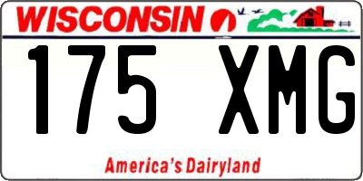 WI license plate 175XMG