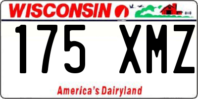WI license plate 175XMZ