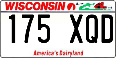 WI license plate 175XQD