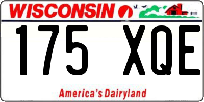 WI license plate 175XQE