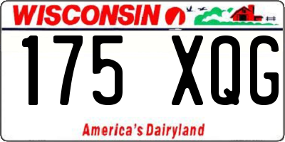 WI license plate 175XQG