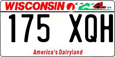 WI license plate 175XQH