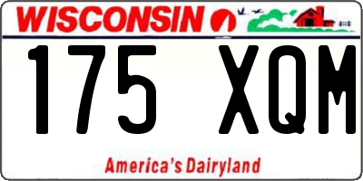 WI license plate 175XQM