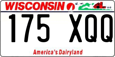 WI license plate 175XQQ