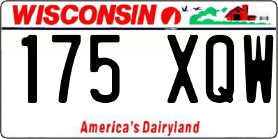 WI license plate 175XQW