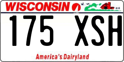 WI license plate 175XSH