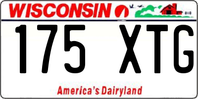 WI license plate 175XTG