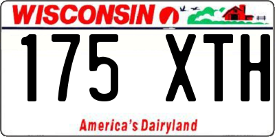 WI license plate 175XTH