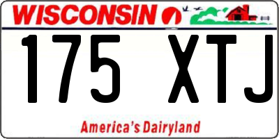 WI license plate 175XTJ