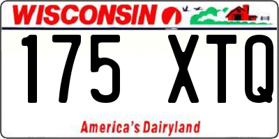 WI license plate 175XTQ