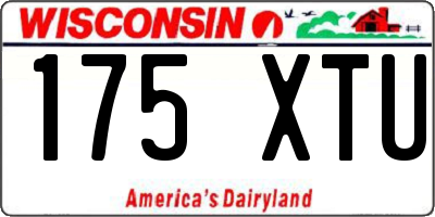WI license plate 175XTU