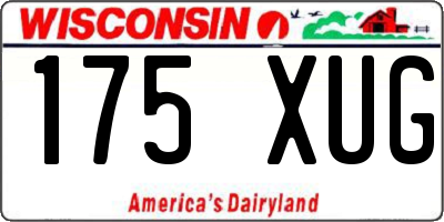 WI license plate 175XUG