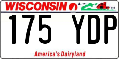 WI license plate 175YDP