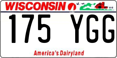 WI license plate 175YGG