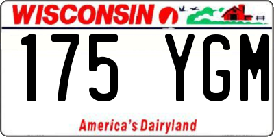 WI license plate 175YGM