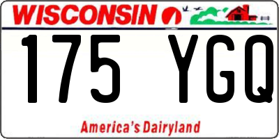 WI license plate 175YGQ