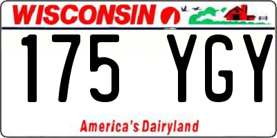 WI license plate 175YGY